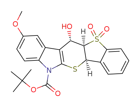 tert-butyl(6aR,11aR,12S)-12-hydroxy-2-methoxy-11a,12-dihydrobenzo[4',5']thieno[2',3':5,6]thiopyrano[2,3-b]indole-5(6aH)-carboxylate 11,11-dioxide