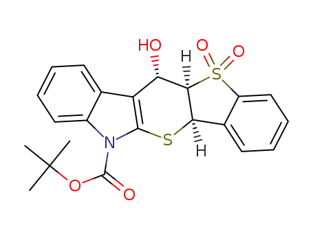 tert-butyl(6aR,11aR,12S)-12-hydroxy-11a,12-dihydrobenzo[4',5']thieno[2',3':5,6]thiopyrano[2,3-b]indole-5(6aH)-carboxylate 11,11-dioxide