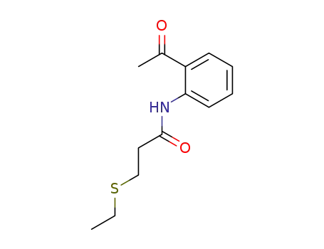N-(2-acetylphenyl)-3-(ethylthio)propanamide
