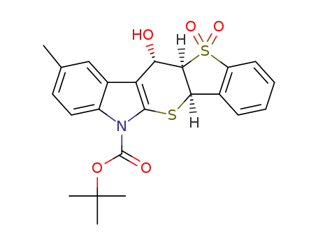 tert-butyl(6aR,11aR,12S)-12-hydroxy-2-methyl-11a,12-dihydrobenzo[4',5']thieno[2',3':5,6]thiopyrano[2,3-b]indole-5(6aH)-carboxylate 11,11-dioxide