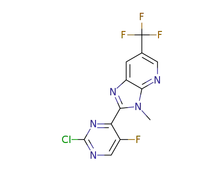 2-(2-chloro-5-fluoropyrimidin-4-yl)-3-methyl-6-(trifluoromethyl)-3H-imidazo[4,5-b]pyridine