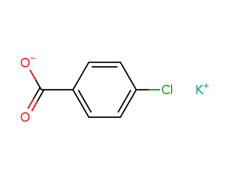 Molecular Structure of 15163-60-7 (Benzoic acid, 4-chloro-, potassium salt)