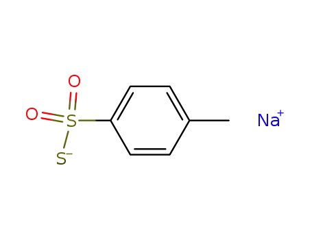 Molecular Structure of 3753-27-3 (sodium toluene-4-thiosulphonate)