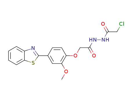 2-(4-(benzo[d]thiazol-2-yl)-2-methoxyphenoxy)-N’-(2-chloroacetyl)acetohydrazide