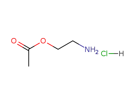 Molecular Structure of 20739-39-3 (Ethanol, 2-amino-, acetate (ester), hydrochloride)