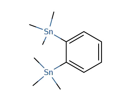 Molecular Structure of 14275-62-8 (benzene-1,4-diylbis(trimethylstannane))