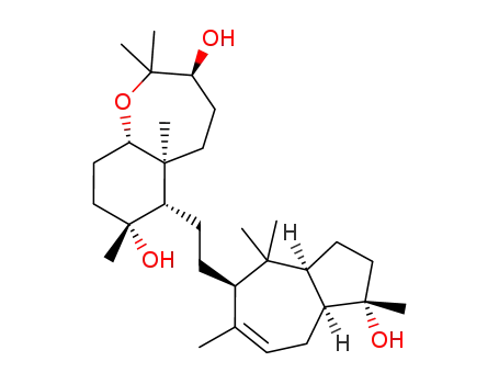 (1R,4R,7R,10S,11R)-11-[2-[(1R,3aR,5R,8aR)-1-hydroxy-1,4,4,6-tetramethyl-2,3,3a,5,8,8a-hexahydroazulen-5-yl]ethyl]-1,5,5,10-tetramethyl-6-oxabicyclo[5.4.0]undecane-4,10-diol cas  78518-73-7