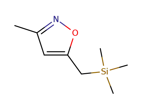 Molecular Structure of 75632-83-6 (Isoxazole, 3-methyl-5-[(trimethylsilyl)methyl]-)