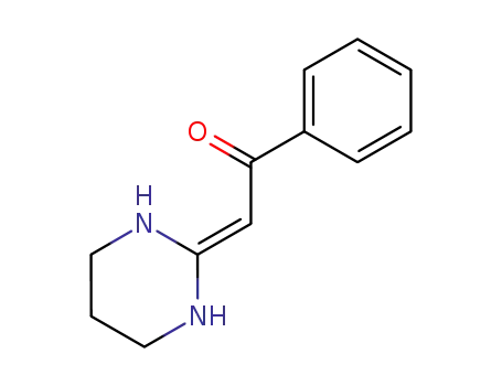 Molecular Structure of 82100-30-9 (Ethanone, 1-phenyl-2-(tetrahydro-2(1H)-pyrimidinylidene)-)
