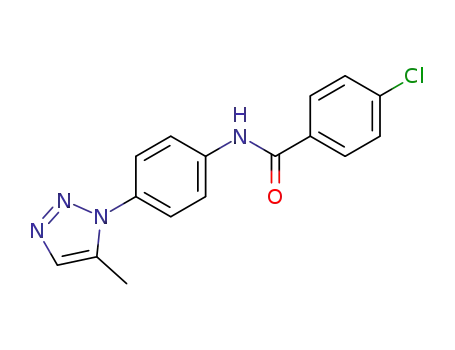 5-methyl-1-<4-(4-chlorobenzoylamino)phenyl>-1H-1,2,3-triazole