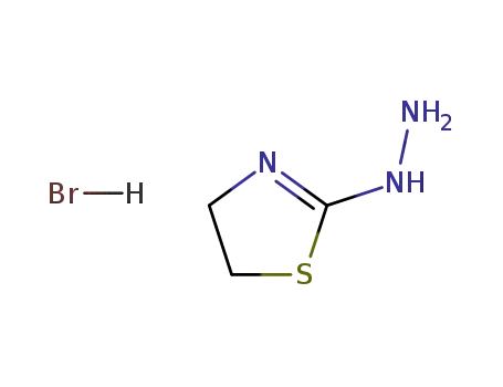 Molecular Structure of 2643-92-7 (2-Thiazolidinone, hydrazone, monohydrobromide)