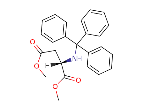 Molecular Structure of 116393-72-7 (L-Aspartic acid, N-(triphenylmethyl)-, dimethyl ester)