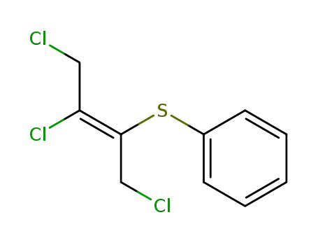 Molecular Structure of 85972-06-1 (Benzene, [[2,3-dichloro-1-(chloromethyl)-1-propenyl]thio]-, (E)-)