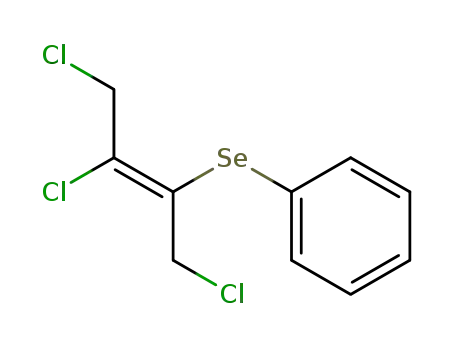 Molecular Structure of 85972-08-3 (Benzene, [[2,3-dichloro-1-(chloromethyl)-1-propenyl]seleno]-, (E)-)