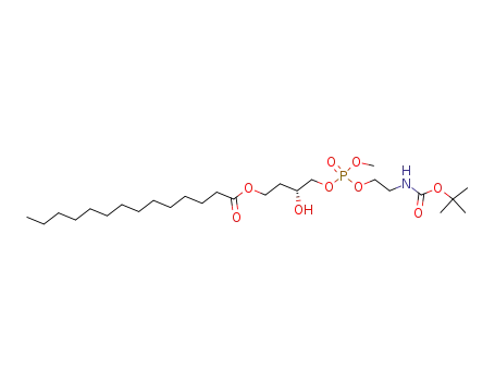 Tetradecanoic acid (R)-4-[(2-tert-butoxycarbonylamino-ethoxy)-methoxy-phosphoryloxy]-3-hydroxy-butyl ester