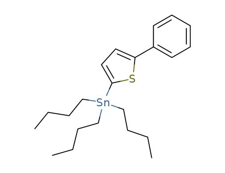 Molecular Structure of 137937-89-4 (Stannane, tributyl(5-phenyl-2-thienyl)-)