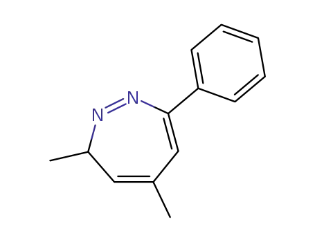 Molecular Structure of 93627-06-6 (3H-1,2-Diazepine, 3,5-dimethyl-7-phenyl-)