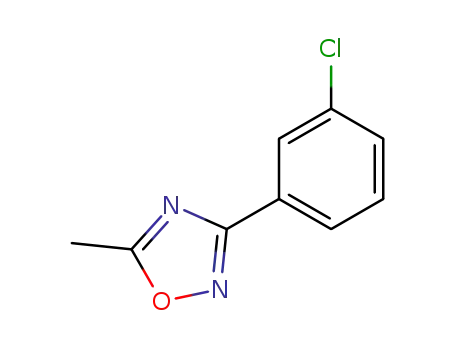 Molecular Structure of 95124-66-6 (1,2,4-Oxadiazole, 3-(3-chlorophenyl)-5-methyl-)