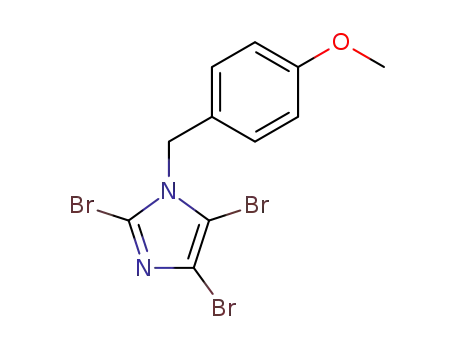 Molecular Structure of 101901-58-0 (1H-Imidazole, 2,4,5-tribromo-1-[(4-methoxyphenyl)methyl]-)