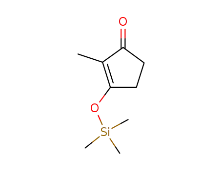 Molecular Structure of 84348-14-1 (2-methyl-3-[(trimethylsilyl)oxy]cyclopent-2-en-1-one)