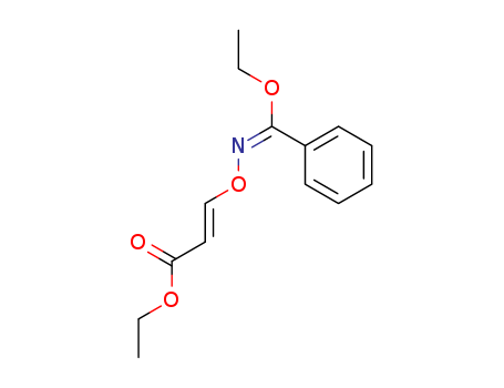 2-Propenoic acid, 3-[[(ethoxyphenylmethylene)amino]oxy]-, ethyl ester, (E,E)-