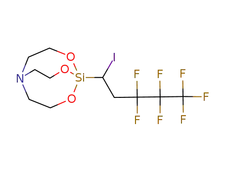 Molecular Structure of 112330-85-5 (1-(3,3,4,4,5,5,5-heptafluoro-1-iodopentyl)-2,8,9-trioxa-5-aza-1-silabicyclo[3.3.3]undecane)