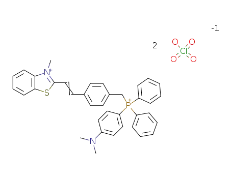 2-(4-{[(4-dimethylamino-phenyl)-diphenyl-phosphonio]-methyl}-styryl)-3-methyl-benzothiazolium; diperchlorate