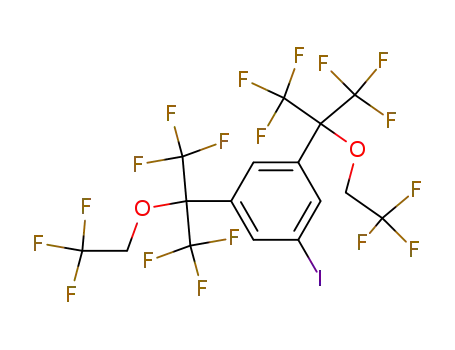 3,5-bis<2,2,2-trifluoro-1-(2,2,2-trifluoroethoxy)-1-(trifluoromethyl)ethyl>iodobenzene