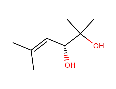 Molecular Structure of 132312-00-6 (4-Hexene-2,3-diol, 2,5-dimethyl-, (R)-)