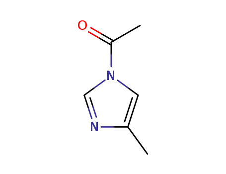 Molecular Structure of 61553-60-4 (1H-Imidazole, 1-acetyl-4-methyl-)