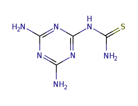 Molecular Structure of 90440-15-6 (Thiourea, (4,6-diamino-1,3,5-triazin-2-yl)-)