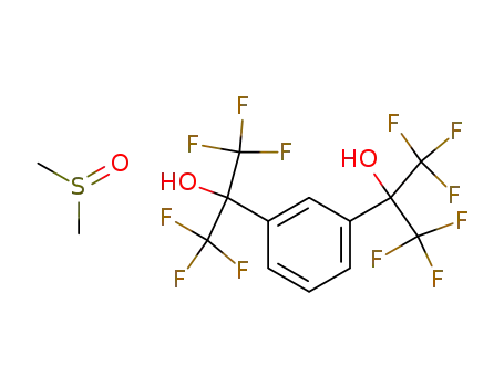 1,3-bis(2-hydroxyhexafluoro-2-propyl)benzene DMSO complex