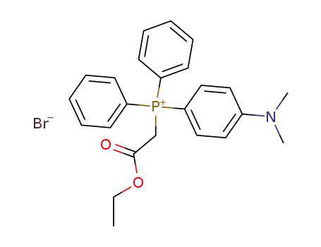 Diphenyl-<4-dimethylaminophenyl>-aethoxycarbonylmethyl-phosphoniumbromid