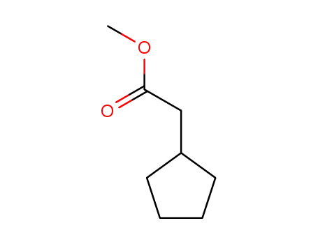 Molecular Structure of 2723-38-8 (Methyl cyclopentylacetate)