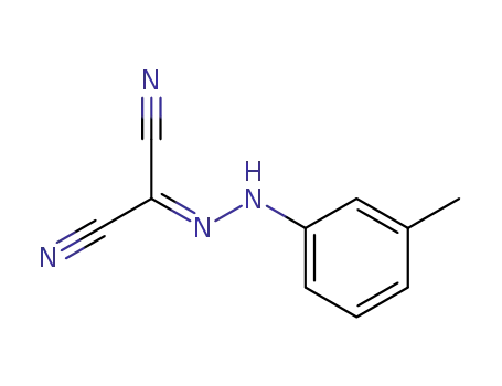 Molecular Structure of 3722-14-3 (Propanedinitrile, [(3-methylphenyl)hydrazono]-)