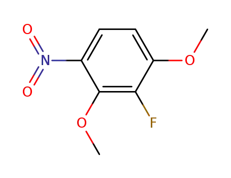 Molecular Structure of 155020-44-3 (2-FLUORO-1,3-DIMETHOXY-4-NITROBENZENE)