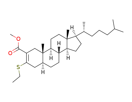 (5S,8R,9S,10S,13R,14S,17R)-17-((R)-1,5-Dimethyl-hexyl)-3-ethylsulfanyl-10,13-dimethyl-4,5,6,7,8,9,10,11,12,13,14,15,16,17-tetradecahydro-1H-cyclopenta[a]phenanthrene-2-carboxylic acid methyl ester