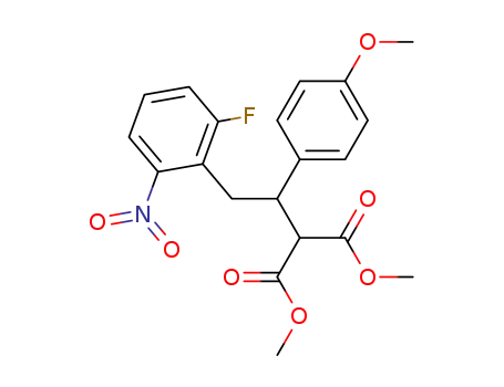 2-[2-(2-Fluoro-6-nitro-phenyl)-1-(4-methoxy-phenyl)-ethyl]-malonic acid dimethyl ester
