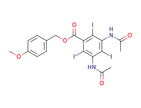 3,5-Bis-acetylamino-2,4,6-triiodo-benzoic acid 4-methoxy-benzyl ester