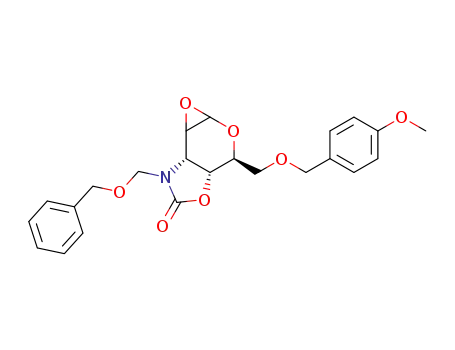 (3S,3aR,6aS)-6-Benzyloxymethyl-3-(4-methoxy-benzyloxymethyl)-hexahydro-1,2,4-trioxa-6-aza-cyclopropa[e]inden-5-one