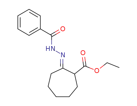 2-(Benzoyl-hydrazono)-cycloheptanecarboxylic acid ethyl ester