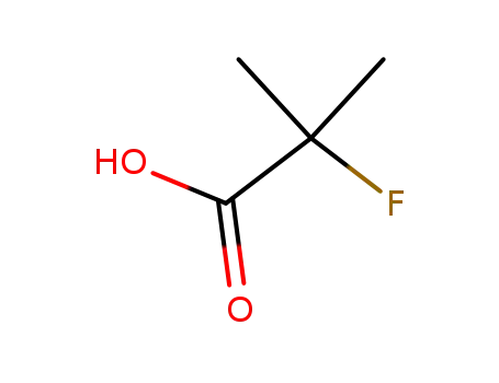 Molecular Structure of 63812-15-7 (2-Fluoroisobutyric acid)