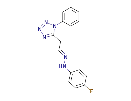 N-(4-Fluoro-phenyl)-N'-[2-(1-phenyl-1H-tetrazol-5-yl)-eth-(E)-ylidene]-hydrazine