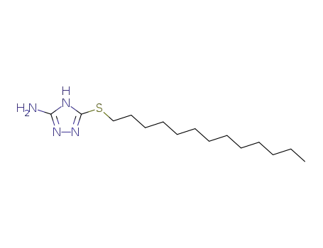Molecular Structure of 183793-94-4 (1H-1,2,4-Triazol-3-amine, 5-(tridecylthio)-)
