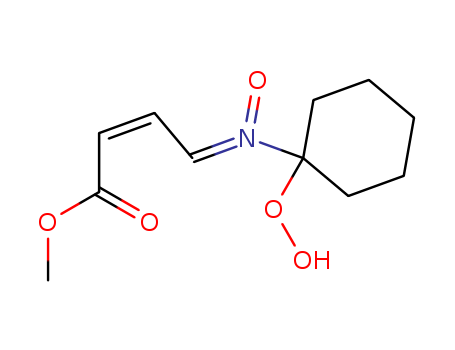 2-Butenoic acid, 4-[(1-hydroperoxycyclohexyl)oxidoimino]-, methyl ester, (Z,Z)-