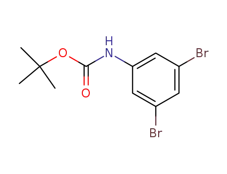 Molecular Structure of 195134-70-4 (Carbamic acid, (3,5-dibromophenyl)-, 1,1-dimethylethyl ester)