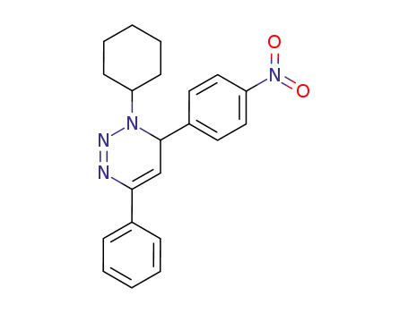 1-Cyclohexyl-6-(4-nitro-phenyl)-4-phenyl-1,6-dihydro-[1,2,3]triazine