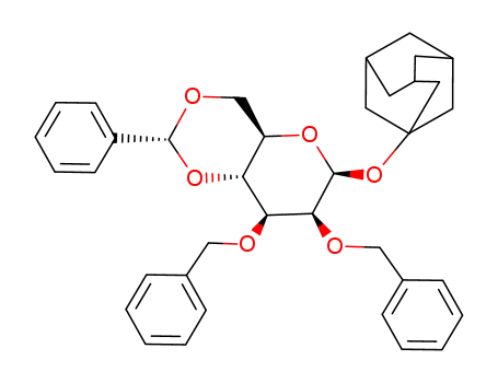 1-(adamantan-1-yl)-2,3-di-O-benzyl-4,6-benzylidene-β-D-mannopyranose
