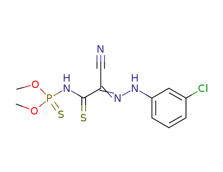 {[(3-chloro-phenyl)-hydrazono]-cyano-thioacetyl}-thiophosphoramidic acid O,O'-dimethyl ester
