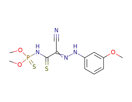 {cyano-[(3-methoxy-phenyl)-hydrazono]-thioacetyl}-thiophosphoramidic acid O,O'-dimethyl ester
